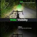 Victoper Bike Light, High Lumens Super Bright Bicycle Lite, 6+4 Modes USB Rechargeable Bike Headlight & Taillight Set, Waterproof Safety Bike Front & Rearlight for Road, Mountain, Night Riding
