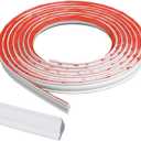 Flexible Trim Caulk Strip, 3/4 Inch Peel and Stick Trim for Molding, Floor, Tile Edge, Countertop, Backsplash, Ceiling, Wall Corner, Baseboard(10FT White)