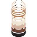 LYroo Fashion Wide Headbands Cute Thin Metal Head Bands No Slip Pearl Headband Multi-style Hair Accessories for Women Girls, 10 Pack