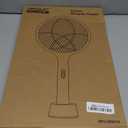 YISSVIC Electric Fly Swatter 4000V Bug Zapper Racket Dual Modes Mosquito Killer with Purple Mosquito Light Rechargeable for Indoor Home Office Backyard Patio Camping, Black, 1 Pack