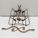 Wine Rack Rusty Rose Gold Color