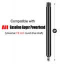 Earth Auger Drill Bit with 7/8" Shaft - 31" Post Hole Digger with Extension(20 Inch Extension)