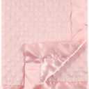Hudson Baby Unisex Baby Plush Mink Blanket, Pink, One Size