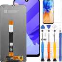 for Samsung Galaxy A03s A037U Screen Replacement SM-A037U LCD Display Touch Screen Digitizer Assembly Repair Parts Kit (Not for A037A A037W A037G and A03) (164MM Bigger Size(for US Version))