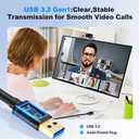 USB 3.0 Extension Cable 15Ft, USB 3.0 Male to Female Lead with Signal Amplification Active Cord for Printers, Keyboards, Game Console, Loudspeakers, Scanners, Displays, Headsets(5M/15Ft)