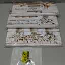 HOMEOART Farmhouse Bathroom Wall Decor - Framed Canvas Art, 6x12inch, 3 Pieces (Brown)