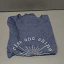 Women Mountain Sunrise Adventure Shirt Hiking Camping Workout T Loose Fit Activewear Rise and Shine Give God The Glory Shirt (XX-Large, Ink Blue)