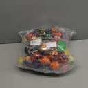 Meooeck 108 Pcs Halloween Mini Stress Balls Bulk 2.5'' Pumpkin Ghost Sport Squeeze Balls Stress Relief Sensory Fidget Foam Toy Basket Goodie Stuffers Gift for Halloween Party Favor Kids Adults Prizes