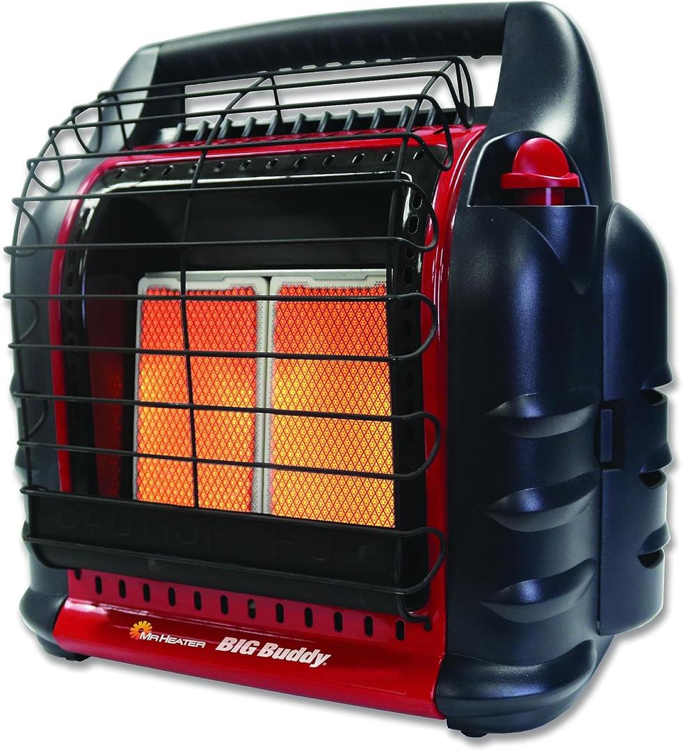 Mr. Heater 18,000 BTU Big Buddy Pro Series Portable Propane Heater (Red)