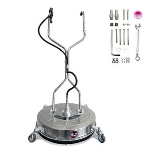 30" Pressure Washer Surface Cleaner with Dual Handles Stainless Steel, 4-Wheel Design for Driveways, Sidewalks, Curbs, Decks, & Patios 5200 PSI, High-Efficiency Cleaning Accessory
