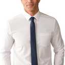 &COLLAR Slim Fit/Athletic Fit Long Sleeve Performance Men's Dress Shirt (White, XXL)