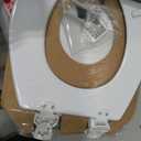 BEMIS 500EC 390 Toilet Seat with Easy Clean & Change Hinges, 1 Pack Round, Cotton White