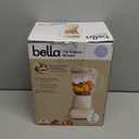 bella 10 Speed Countertop Blender, Juicer & Smoothie Maker, Fits-anywhere Kitchenware, Slim Flip & Store Design, Dishwasher Safe 48oz Capacity Pitcher & Lid, Stainless Steel Blade, 450 Watt, Oatmilk (6 Cup)