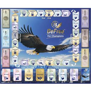 BeFree for Champions  Financial Literacy Board Game for Adults & Teens (14+), Money & Risk Management, Investing & Cash Flow, Achieve Life Goals | Fun Strategy Family Game