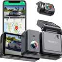 4K Dual Dash Cam Front and Rear, Wi-Fi GPS, 3 Inches IPS Touch Screen, Car Camera Driving Recorder with Night Vision, Parking Mode