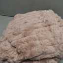 NEWCOSPLAY Super Soft Throw Blanket Pink Premium Silky Flannel Fleece 3D Ribbed Jacquard Lightweight Bed Blanket All Season Use (Pink Ribbed, Throw(50"x60"))