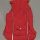 Malier Dog Winter Coat, Windproof Dog Cold Weather Coats with Real Pocket, Winter Extra Warm Pet Coat Fleece Jacket Reflective Clothes for Small Medium Large Dogs and Puppy (Red, Medium)