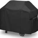 Grill Cover, 58 inch BBQ Gas Grill Cover for Outdoor Grill, 420D Oxford Waterproof, Anti-UV, Rip-Proof, Fade Resistant Material, Barbecue Cover,All Weather Protection,Black