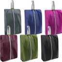 BeeGreen Travel Shoe Organizer with Zipper Closure | Shoe Bags for Travel, 6pcs Portable Packing Storage Organizer with Handle | Colorful Nylon Design for Dance Essentials, Gifts for Men and Women