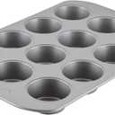 Farberware 12-c. Nonstick Nonstick Bakeware Muffin Pan, Gray