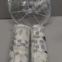 GOSO Set of 2 Small Tall Lampshade, 10" Top X 10" Bottom X 10" High, Lamp Shades for Table Lamps Floor Lamp, Polyester Fiber Printing Flowers Drum Lamp Shade, Hand Crafted Lampshades, Easy Assembly