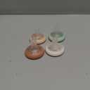 Tommee Tippee Breast-Like Pacifier, 0-6 Months, Symmetrical Design, Natural Breast-Like Baglet, BPA-Free Binkies, Rose/Green/Cream, Pack of 4