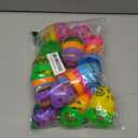 JOYIN Toy 18 PCs Plastic Printed Bright Easter Eggs, Over 3.15'' Tall Fillable Empty Eggs Bulks for Easter Hunt, Basket Stuffers Fillers, Classroom Prize Supplies, Filling Treats and Party Favor