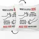 Hug This Pillow Until You Can Hug Me Pillowcase, Throw Pillow Cover 18x18 Long Distance Relationship Gift for Couple Friend Girlfriend Boyfriend Sofa Couch Bed Cushion Cover for Home Office Decor /A23
