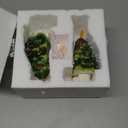 Brightown Ceramic Christmas Tree Night Light - 2 Pack 6" Christmas Decorative Ceramic Tree with ON/Off Switch, Vintage Christmas Night Light for Bedroom Living Room Porch Holiday Decor