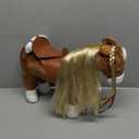 Amazon.com: HollyHOME Horse Stuffed Animal Cute Pony Plush Pretend Play Horse Toys for Girls 11 inches Brown : Toys & Games