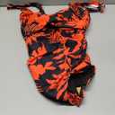 Eomenie Women's One Piece Swimsuit Tummy Control Slimming Push Up Bra Bathing Suits Wrap Twist 1 Piece Swimwear (Large, Black Floral Print)