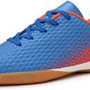 Hawkwell Unisex-Child Athletic Lace Up Boys Girls Indoor Trainer Soccer Shoe (Toddler/Little Kid/Big Kid), Size: 2 Little Kid
