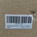 Boho Light Fixtures Wood Beaded Chandelier Farmhouse Pendant Light 1-Light Black 16.5" Ceiling Hanging Light, Dining Room, Living Room, Kitchen, Bedroom, Hallway