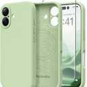 Magnetic for iPhone 16 Plus Case, Compatible with MagSafe, [Full Camera Protection][Screen Protector] Silicone Shockproof Protective Phone Case for iPhone 16 Plus 6.7", Matcha