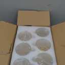 6 Pack Overnight Oats Containers with Lids and Spoons, 16oz Glass Jars with Bamboo Lids, Airtight Meal Prep Yogurt Containers for Breakfast, Parfait, Salad, Chia Pudding