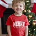 Boys Christmas Shirt for Kids Girls Toddler Ugly Funny Xmas T-Shirt Short Sleeve Cotton Tee Top 2-8 Years (Red)