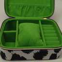 kate spade new york Small Travel Jewelry Case, Jewelry Travel Box, Jewelry Holder Organizer for Rings, Necklaces, Earrings, Bracelets, Modern Leopard