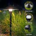 SUNVIE Low Voltage Pathway Lights LED Landscape Lights Low Voltage 3W 12-24V 3000K Landscape Lighting Cast-Aluminum Waterproof Landscape Path Lights for Yard Walkway Garden ETL Listed Cord, 4 Pack