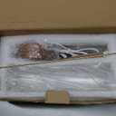 Incense Holder for Sticks, USB Powered Luminous Base, Anti-Ash Flying Incense Burner with 30 Incense Sticks, Detachable Glass Ash Catcher