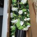 WAYNHUI Tall Artificial Lavender/Rose Topiary Ball Tree Set of 2 Pack Potted Bushes UV Resistant Potted Plants for Indoor Outdoor Home Garden (Lavender)