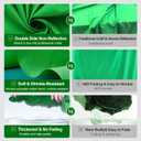 BEIYANG 10 Ft x 20 Ft Photography Backdrop Green Screen, Green Background Non-Reflective Fabric Wrinkle Resistance Photo Background for Photo Studio Shooting Props