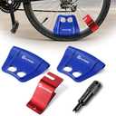 Gulfmew Motorcycle Tire Changing Tool Kit, Tire Bead Holder, Rim Shield Protector and Valve Core Remover Combo, Dirt Bike Tyre and Wheel Installation Changer Tool for Off Road ATV Quad Motocross