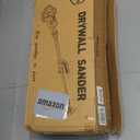 Drywall Sander, 880W 7.3-Amp Popcorn Ceiling Removal Tool with 1100-2100RPM 5 Variable Speed 12pcs Sanding Discs Electric Drywall Sander with Vacuum Dust Collector LED Light for Ceiling Sanding