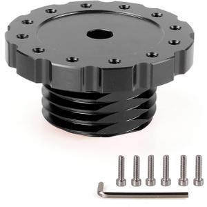 RASTP Aluminum Steering Wheel Adapter, Sim Racing Gaming Steering Wheel Adapter for Thrustmaster T300, T500, TS-PC, TS-XW (Black)