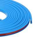 PATIKIL 3/8 Inch x 20 Feet U Shape Edge Banding, TPE Rubber Edge Trim Self Adhesive Veneer Edging Trim for Veneer Furniture Cabinets Shelves Table, Blue