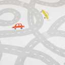 STARUIA Road Traffic Kids Rug Children Playing with Cars Playmat 3x5 Ft, Washable Play Carpet for Kids Playroom, Non-Slip Have Fun Safe Baby Nursery Rug for Toddler Boy's Bedroom Game Room Grey