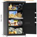 6.0 Cu Ft Large Safe Box for Home Use, 27.6"H Heavy Duty Home Safe with Combination Lock, Alarm System, Removable Shelves, Anti-theft Security Safe for Money Jewelry Documents