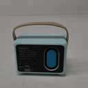 Dosmix Retro Bluetooth Speaker, Vintage Decor, Small Wireless Bluetooth Speaker, Cute Old Fashion Style for Kitchen Desk Bedroom Office Party Outdoor Kawaii for Android/iOS Devices (Blue)