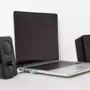 Amazon Basics AC-Powered Computer Speakers for Desktop or Laptop PC with Volume Control, Headphone Jack, Black (US Version)