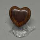 Round Cremation Urns Box for Ashes | Large Burial Funeral Urns for Pets or Human Ashes | Wooden Memorial Keepsake Urns Box for Loved Ones Ashe Storage (Brown Plain) (Keepsake Heart Urn)